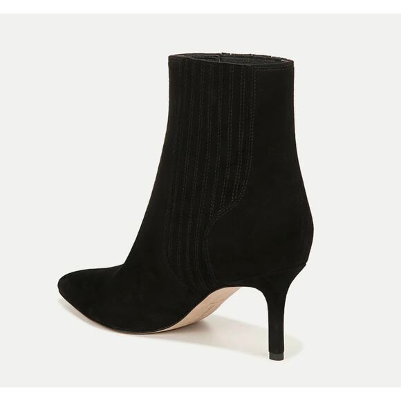 Veronica Beard Lisa Black Ankle Booties Suede - Picture 3 of 13
